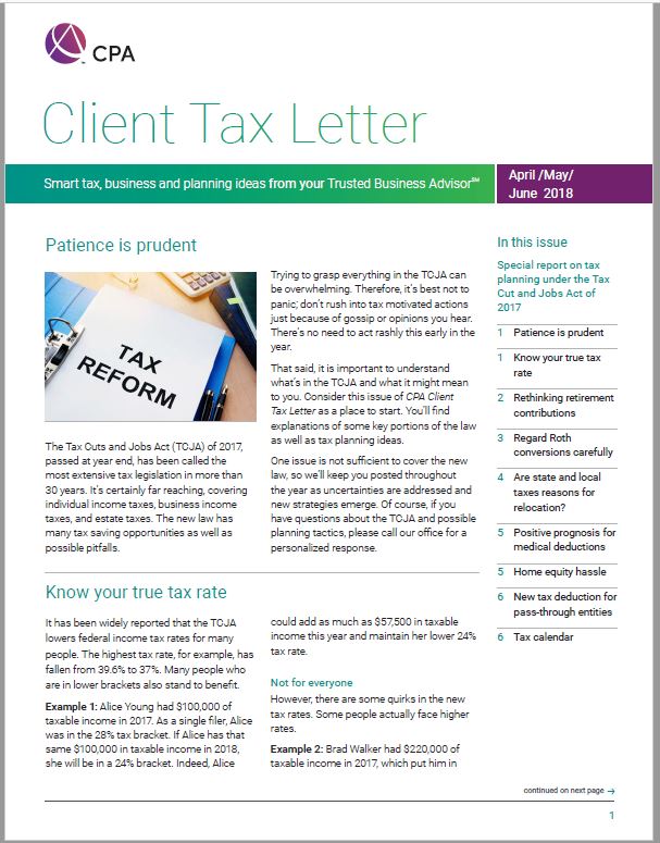 BSLR Client Tax Letter 2018 Quarter 2